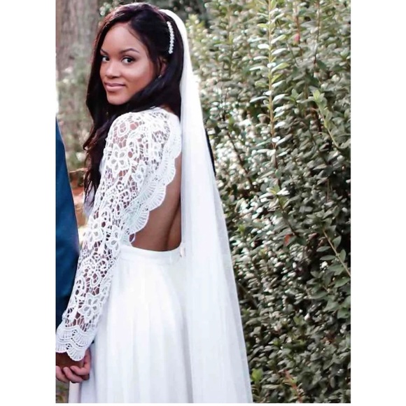 LULU’S Long Sleeve Lace Dress - Picture 8 of 9